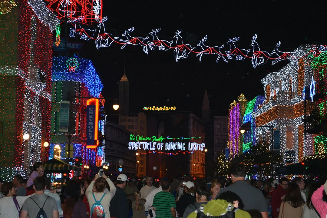 Walt Disney World, Hollywood Studios, Osborne Family Spectacle of Dancing Lights, Christmas Lights