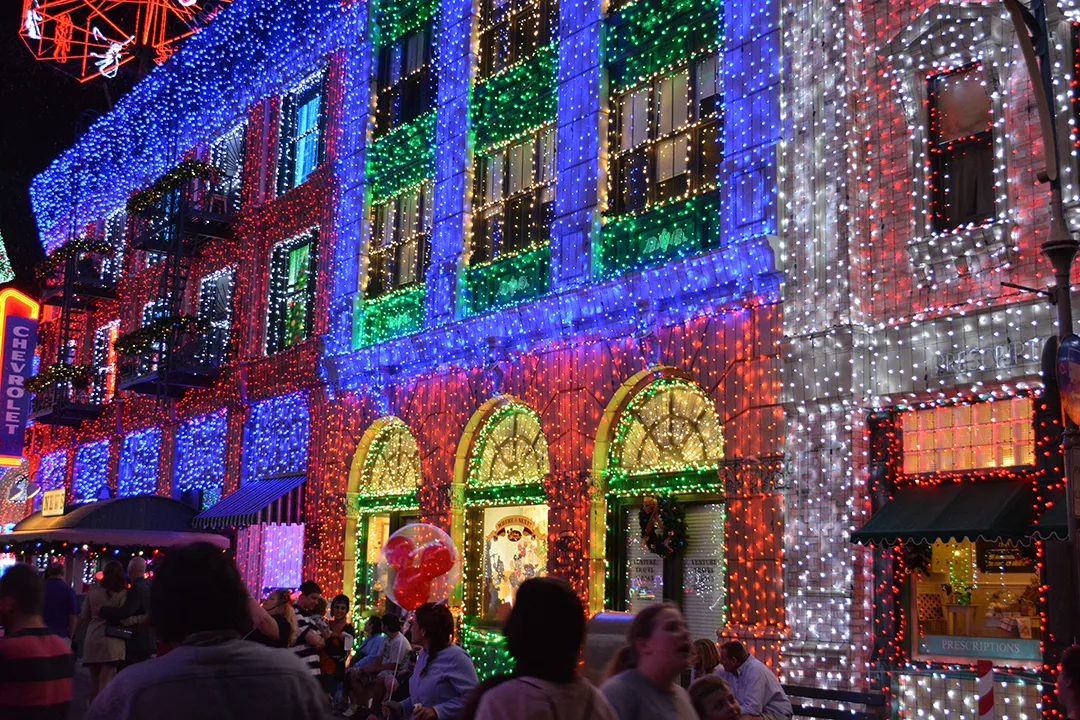 Walt Disney World, Hollywood Studios, Osborne Family Spectacle of Dancing Lights, Christmas Lights