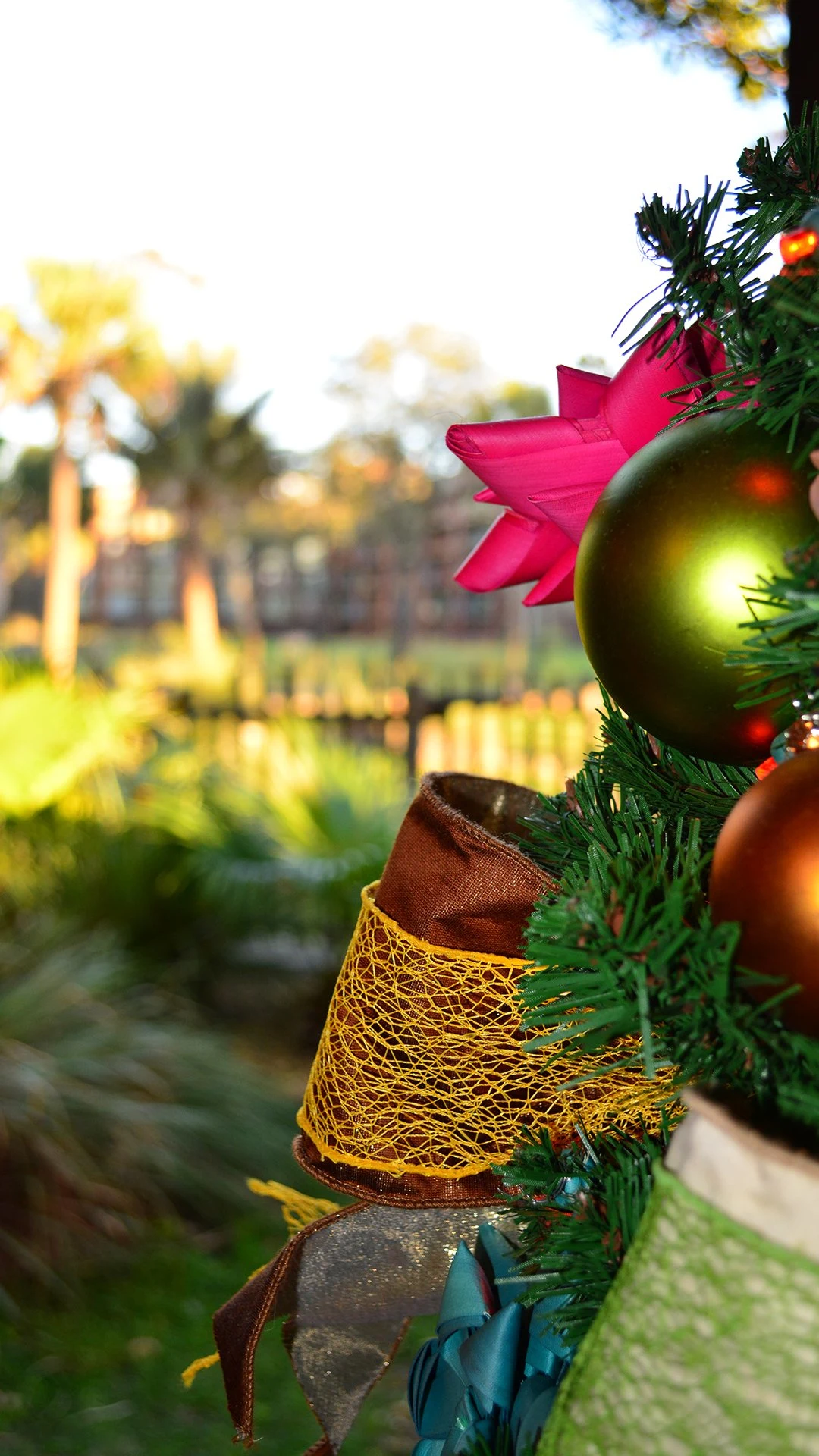 Animal Kingdom Lodge Kidani Christmas Characters and Christmas Decor (11)