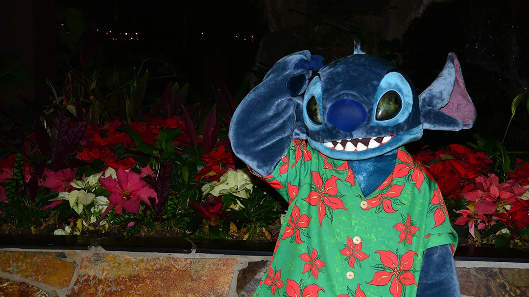 Polynesian Resort Christmas Characters, Lilo and Stitch