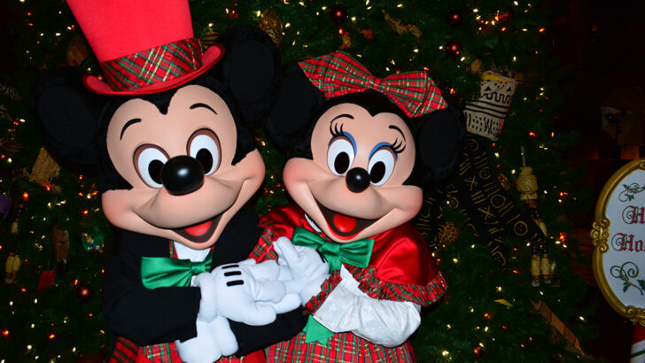 Walt Disney World Animal Kingdom Lodge Jambo House Christmas Characters Mickey and Minnie