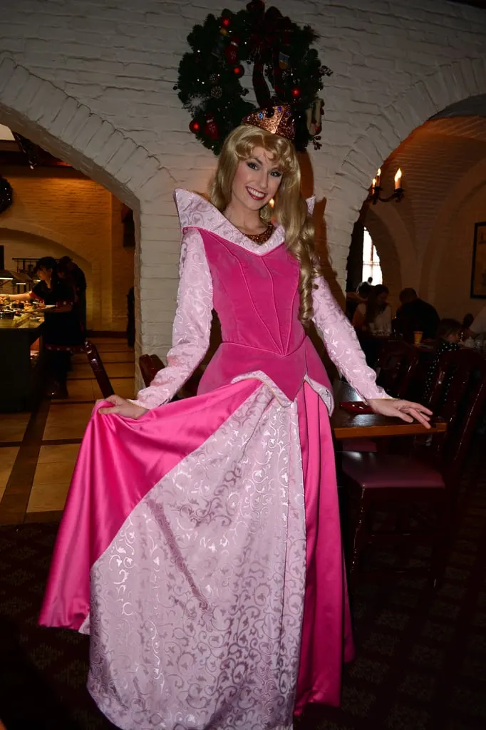 Walt Disney World, Epcot, Akershus Royal Banquet Hall, Princess Character Meal, Aurora, Briar Rose, Sleeping Beauty