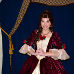 Walt Disney World, Epcot, Akershus Royal Banquet Hall, Princess Character Meal, Belle in Christmas Dress