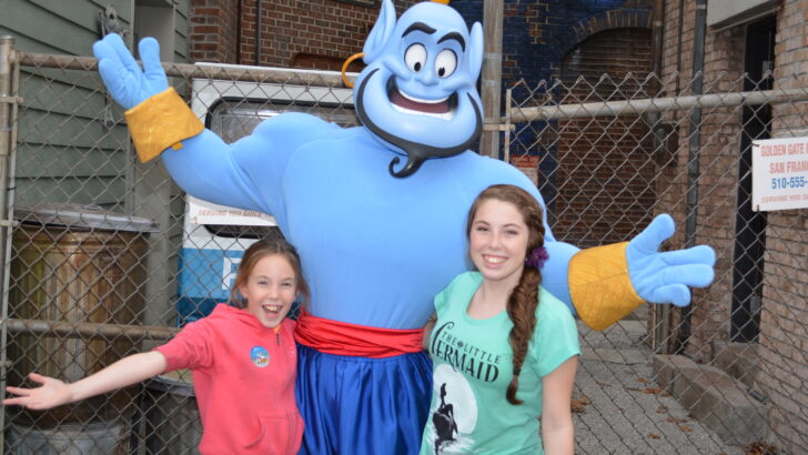 Walt Disney World, Hollywood Studios, Streets of America, Character Palooza, Genie, Blue Genie