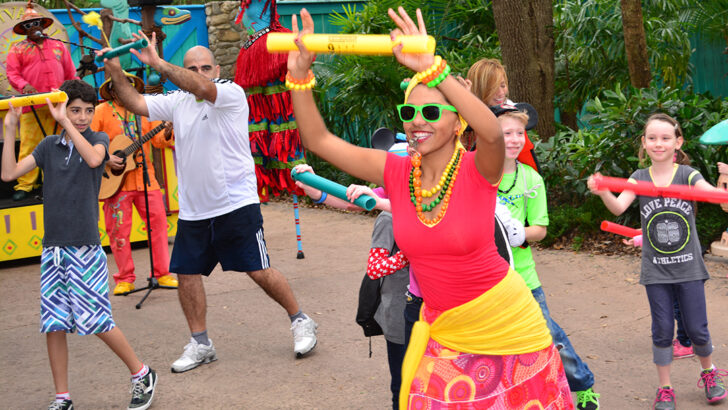 Viva Gaia Street Party at Discovery Island in Animal Kingdom