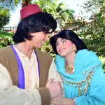 Walt Disney World, Magic Kingdom, Characters, Valentines Day, Aladdin and Jasmine