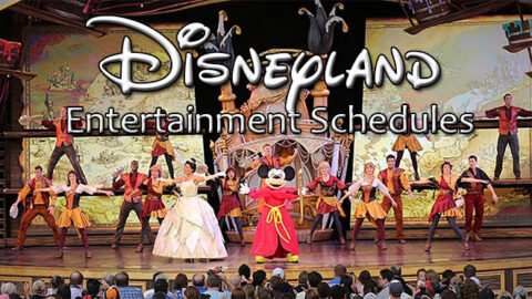 Disneyland Entertainment Schedule