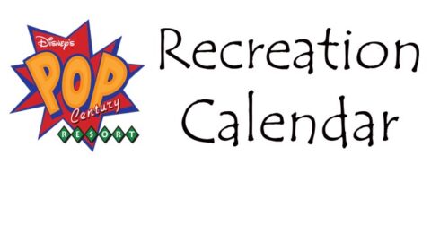 Pop Century Resort Recreation Activities Guide