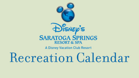 Saratoga Springs Resort Recreation Activities Guide