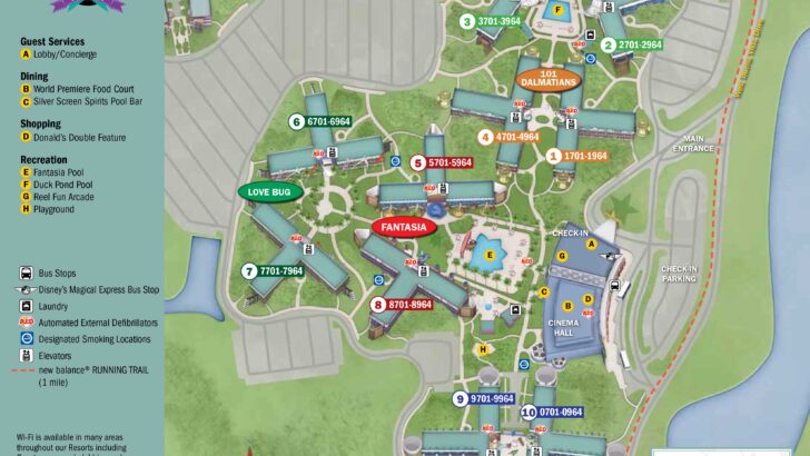 All Star Movies Resort Map