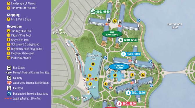 Art of Animation Resort Map from Kenny the Pirate