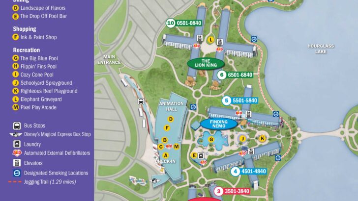 Art of Animation Resort Map