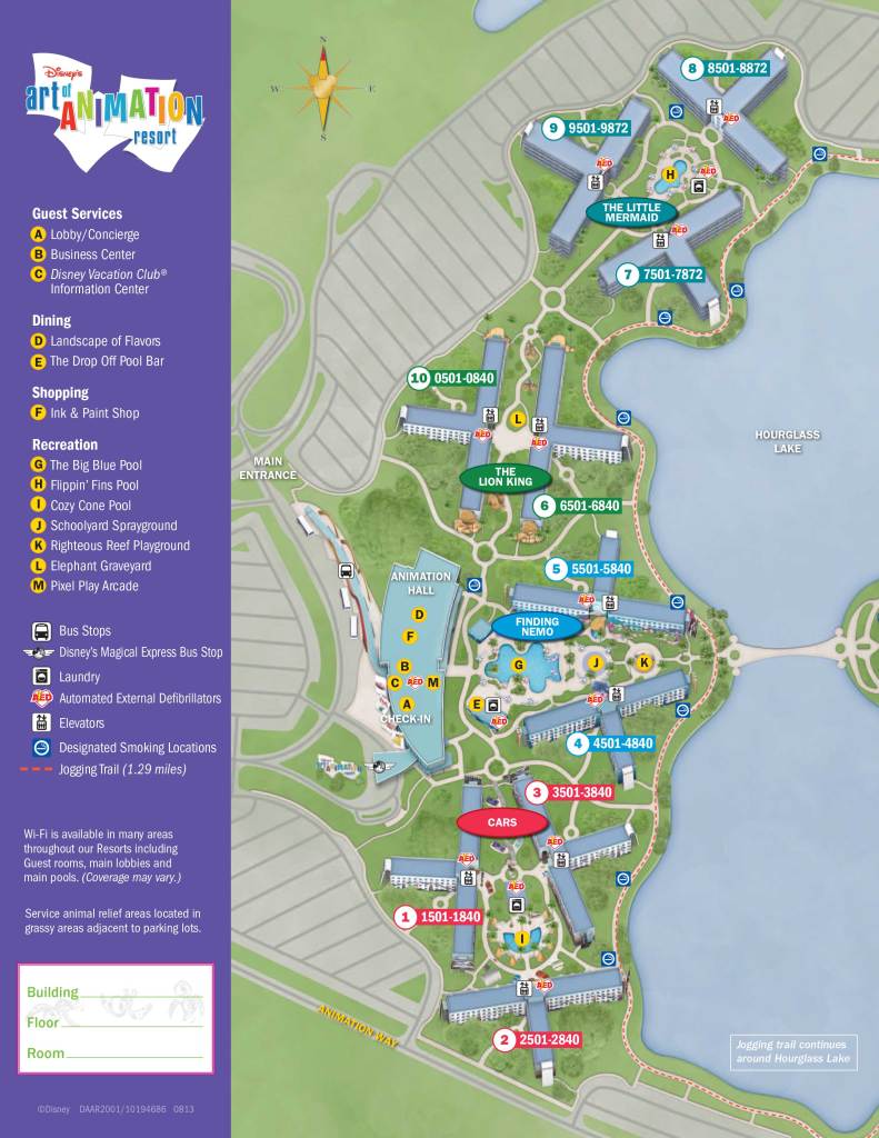 Art of Animation Resort Map