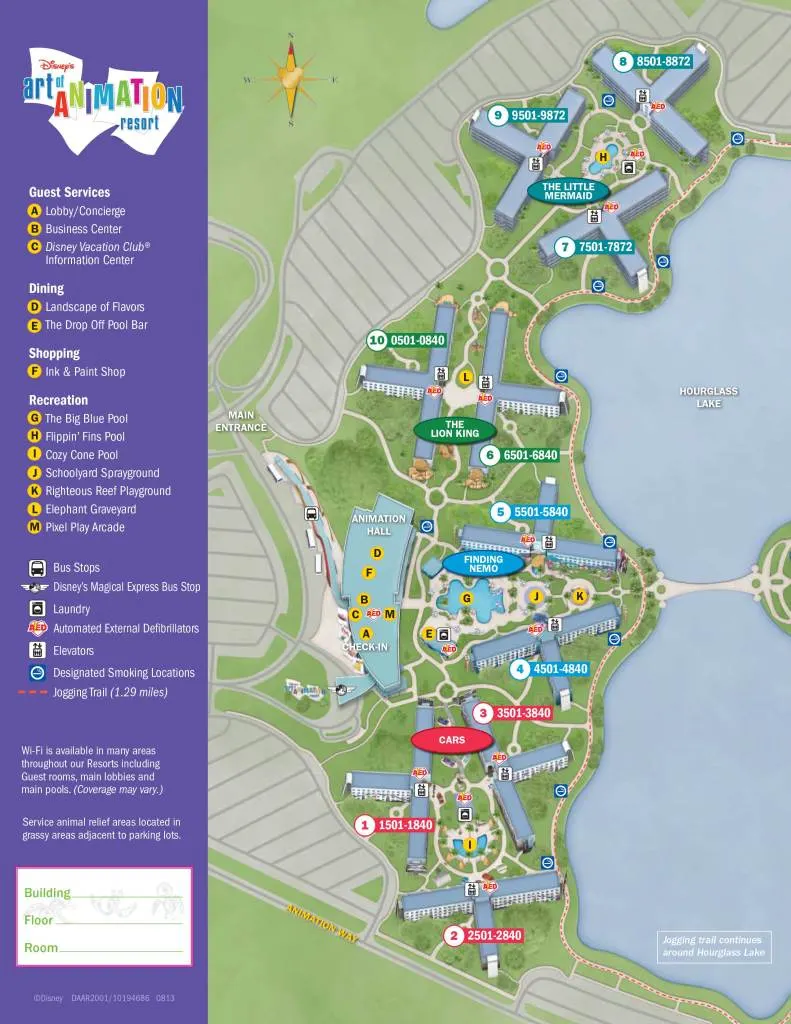 Art of Animation Resort Map