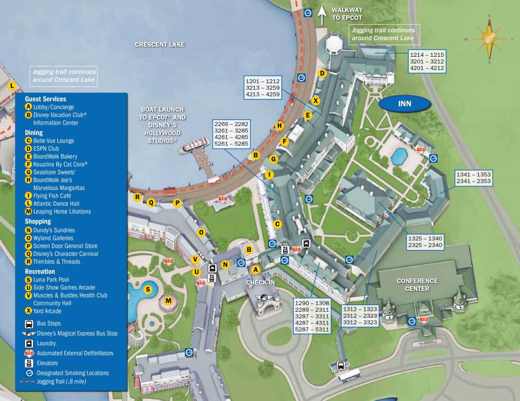 Boardwalk Resort Map - KennythePirate.com