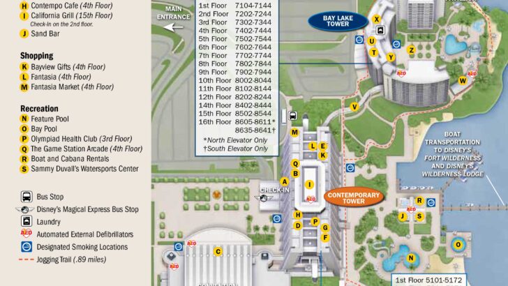 Contemporary Resort Map