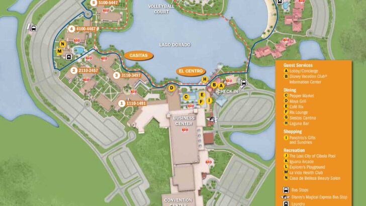 Coronado Springs Resort Map