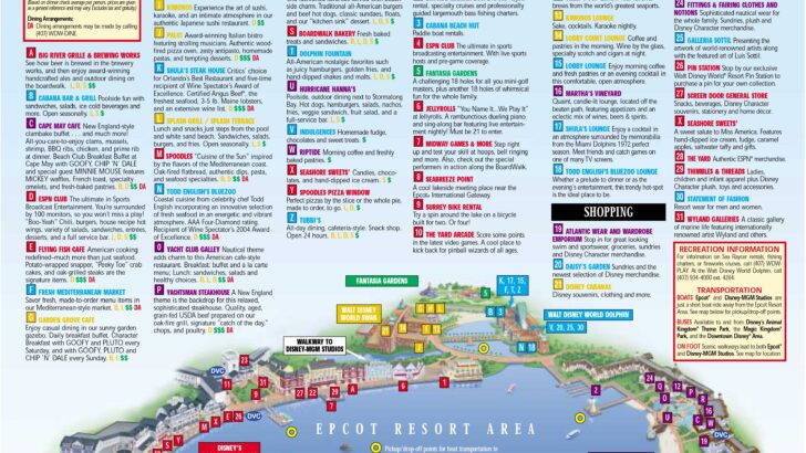 Epcot Resorts Area Map