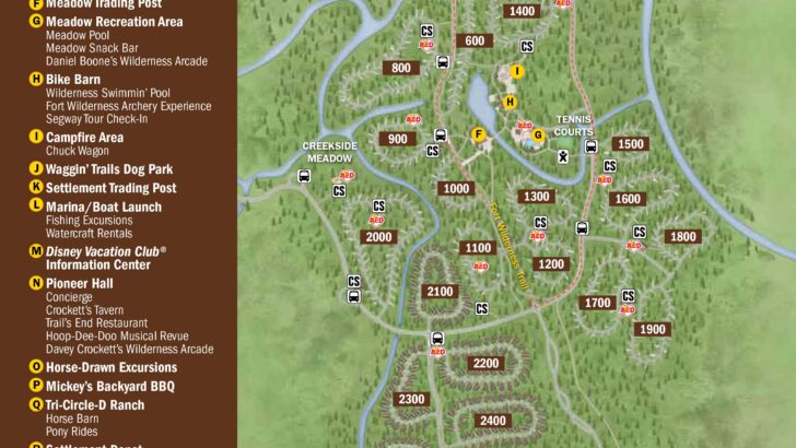 Fort Wilderness Resort Map