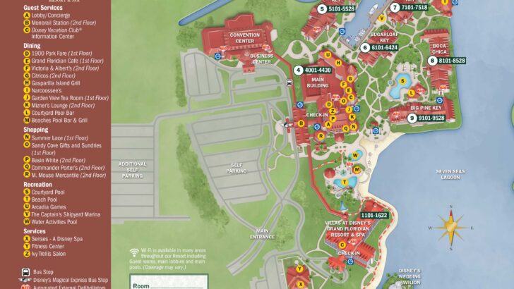 Grand Floridian Resort Map