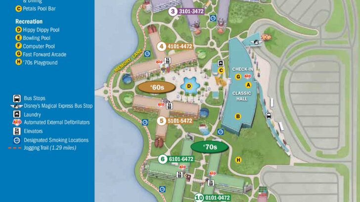 Pop Century Resort Map