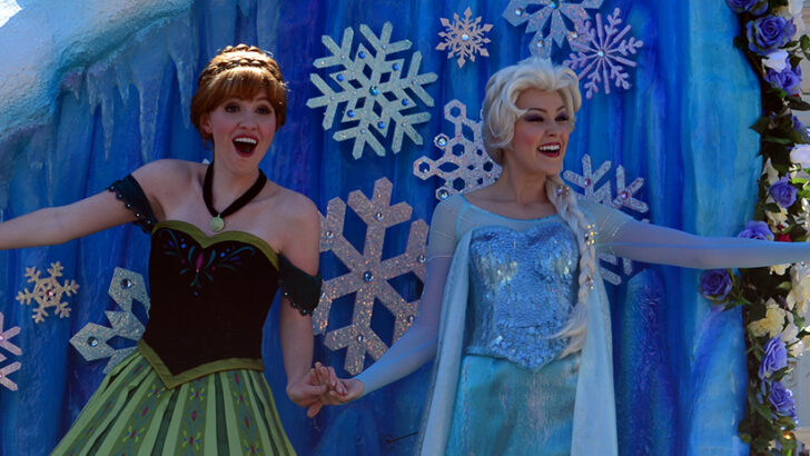 Walt Disney World, Magic Kingdom, Festival of Fantasy Parade, Anna and Elsa