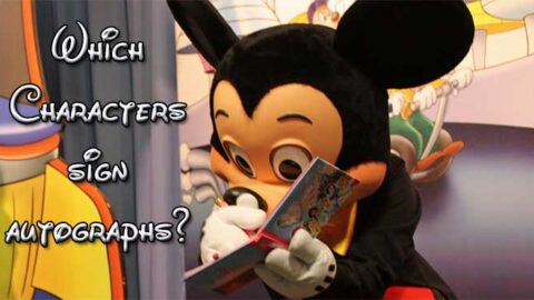 Which characters at Walt Disney World don’t sign autographs