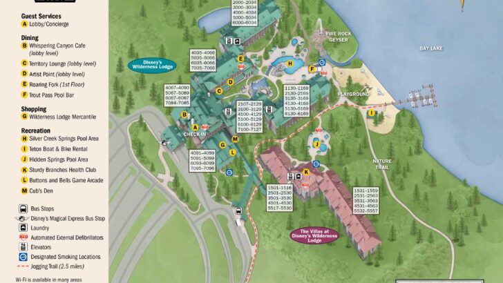 Wilderness Lodge Resort Map