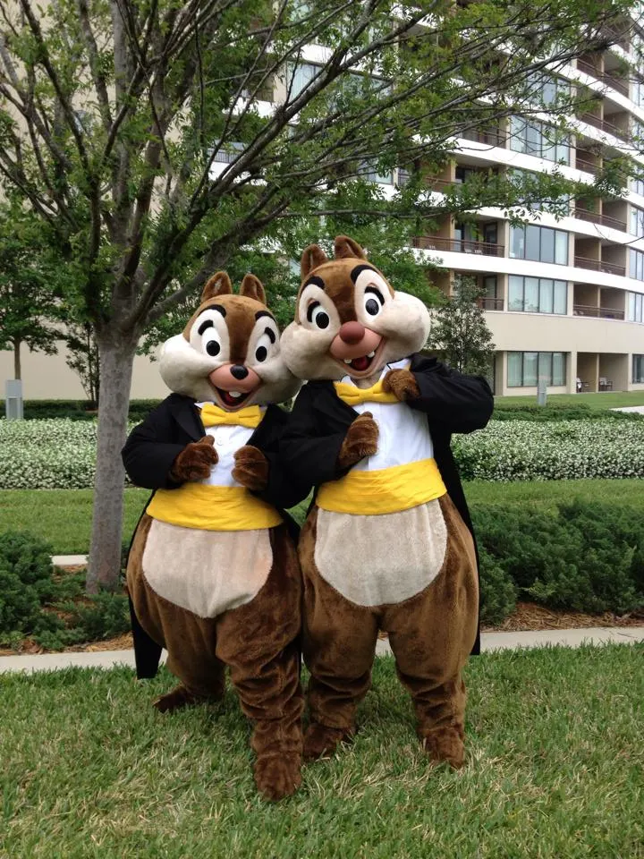 Easter Contemporary Resort character meet and greets Chip n Dale