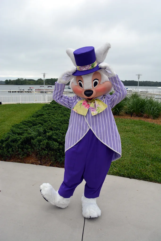 Easter Contemporary Resort meet and greets Easter Bunny