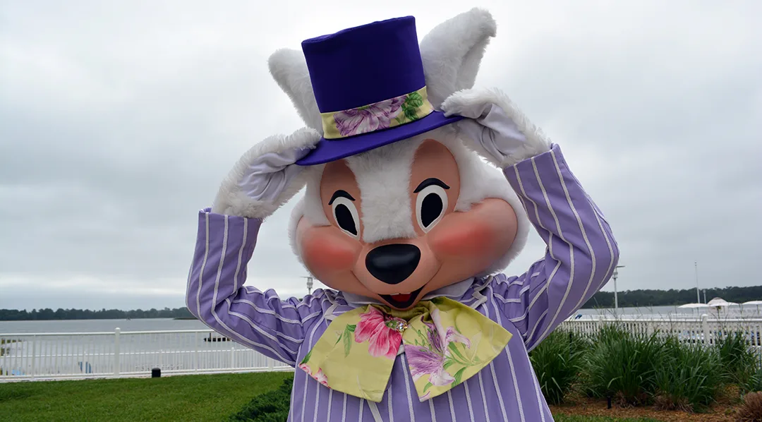 Easter Contemporary Resort meet and greets Easter Bunny