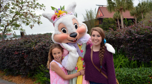 Easter Polynesian Resort character meet and greets Mrs. Easter Bunny