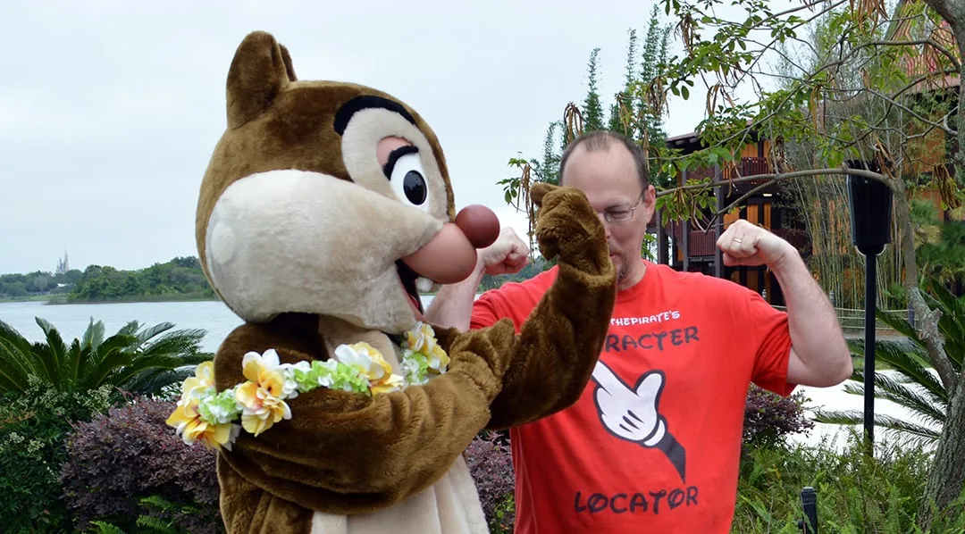 Easter Polynesian Resort character meet and greets Chip n Dale