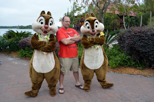 Easter Polynesian Resort character meet and greets Chip n Dale