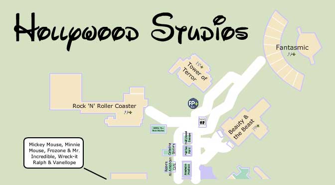 Best Hollywood Studios Map, KennythePirate map