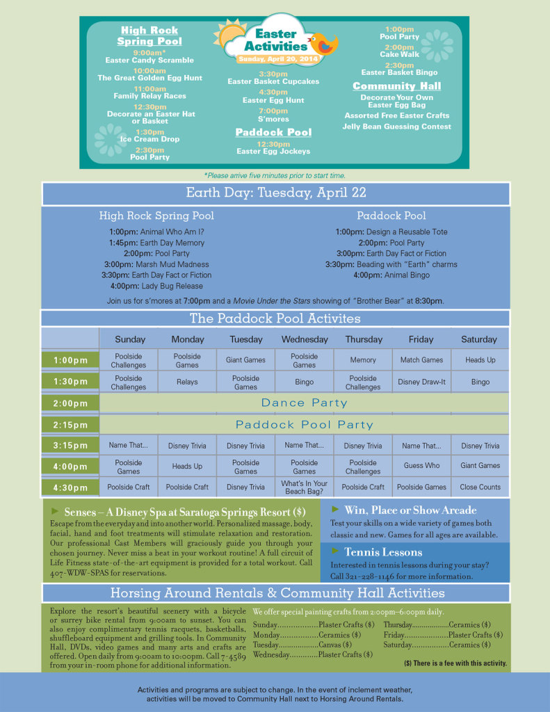 Saratoga Springs Resort Recreation Activity Guide April 2014-2 ...