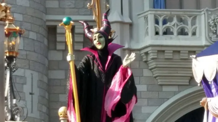 Maleficent in in Magic Kingdom in Walt Disney World