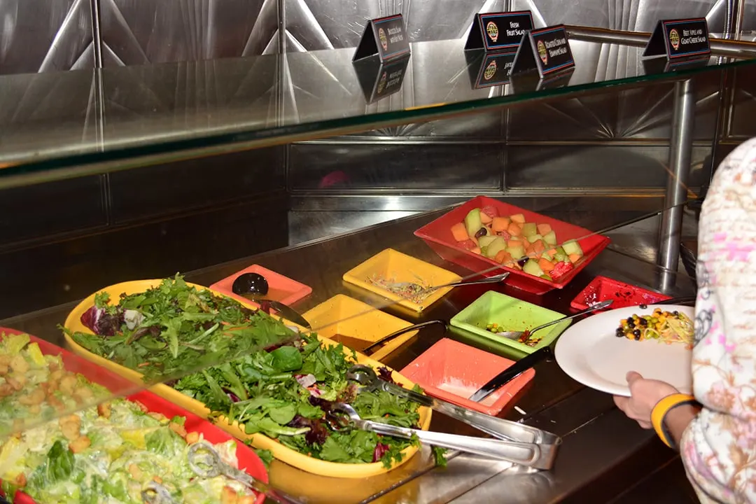 Buffet at Jedi Mickey Star Wars Diner at Hollywood and Vine in Disney Hollywood Studios