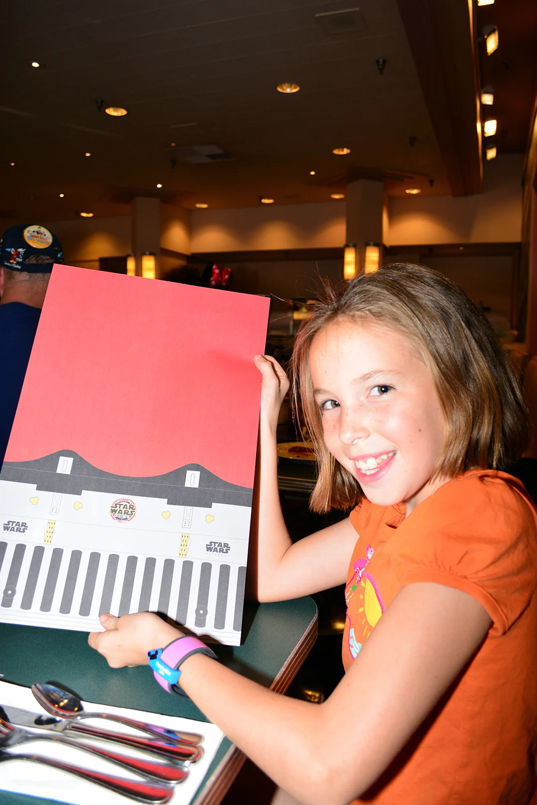 Red build your own light saber at Jedi Mickey Star Wars Diner at Hollywood and Vine in Disney Hollywood Studios