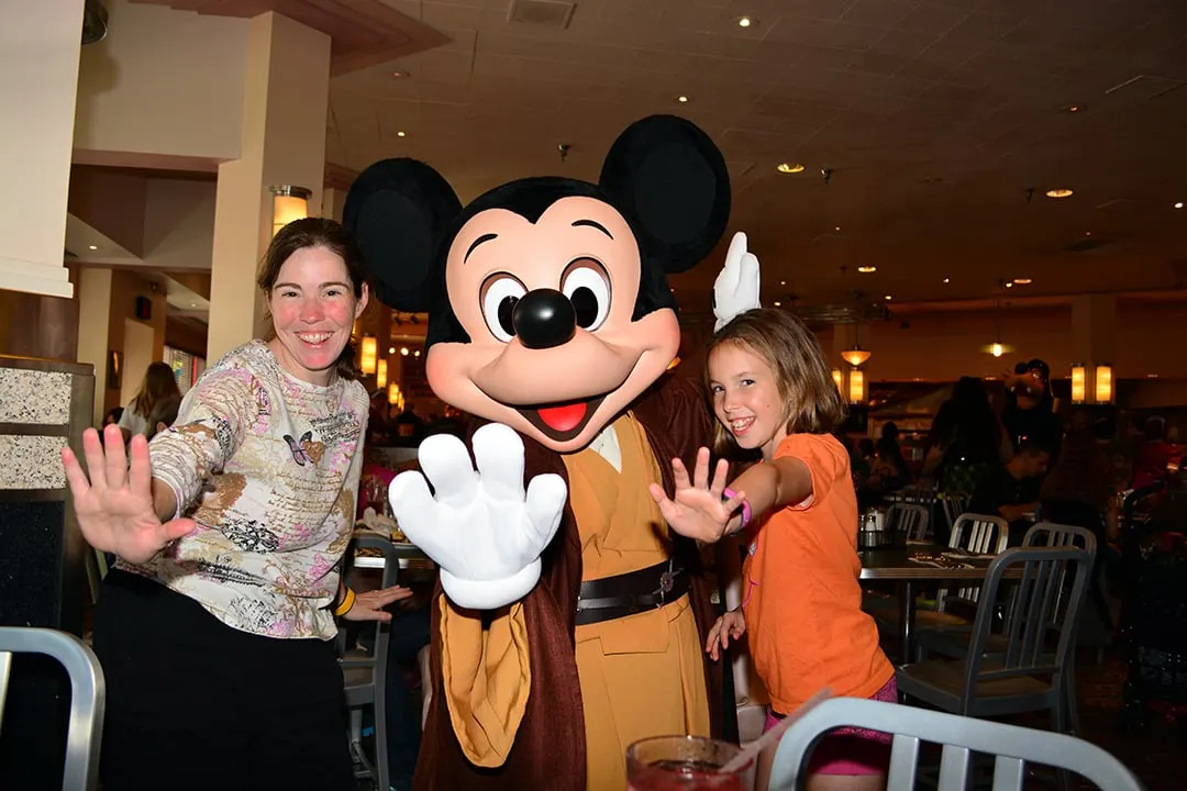 Jedi Mickey at Jedi Mickey Star Wars Diner at Hollywood and Vine in Disney Hollywood Studios