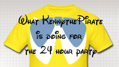 What will KennythePirate be doing for the Rock Your Disney Side 24 hour party?