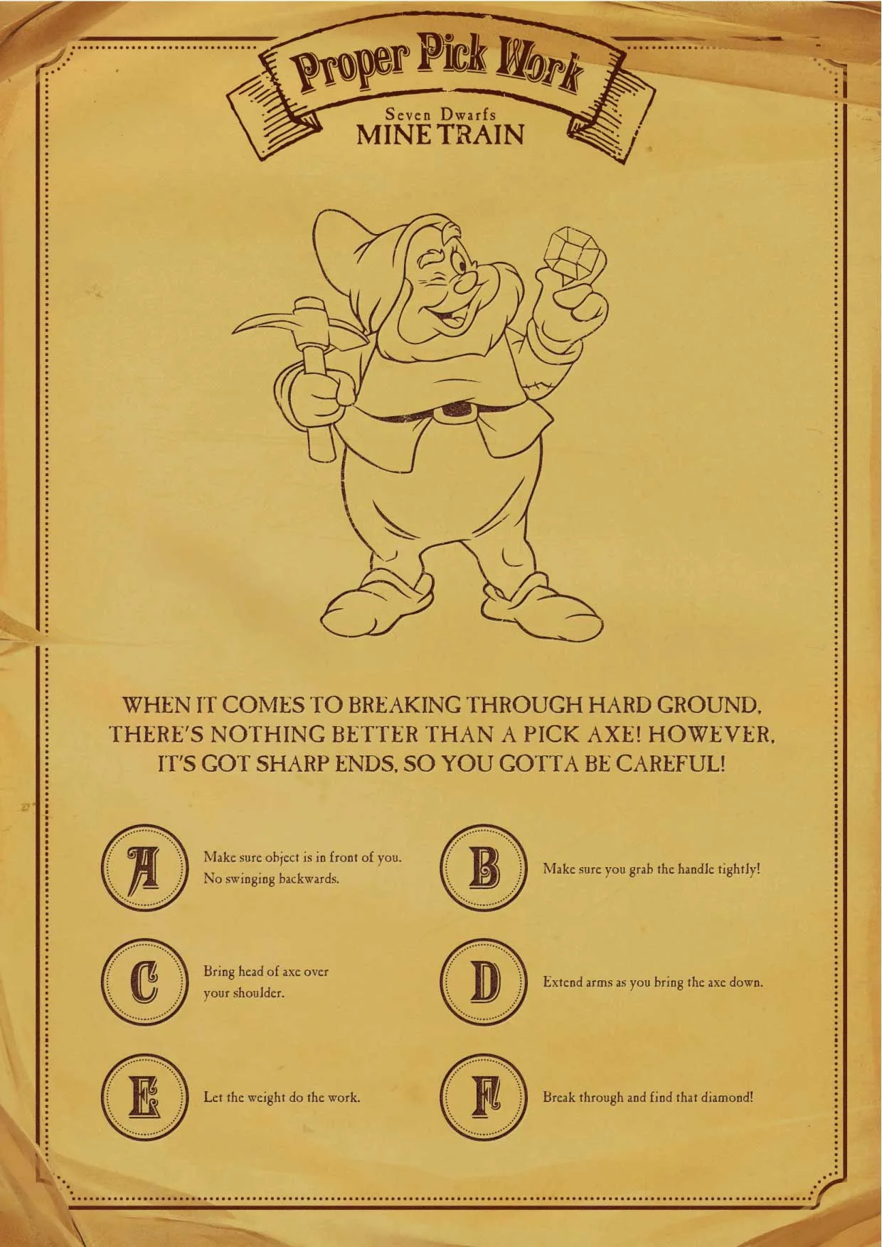 Seven Dwarfs Mine Train Miners Guide page 2