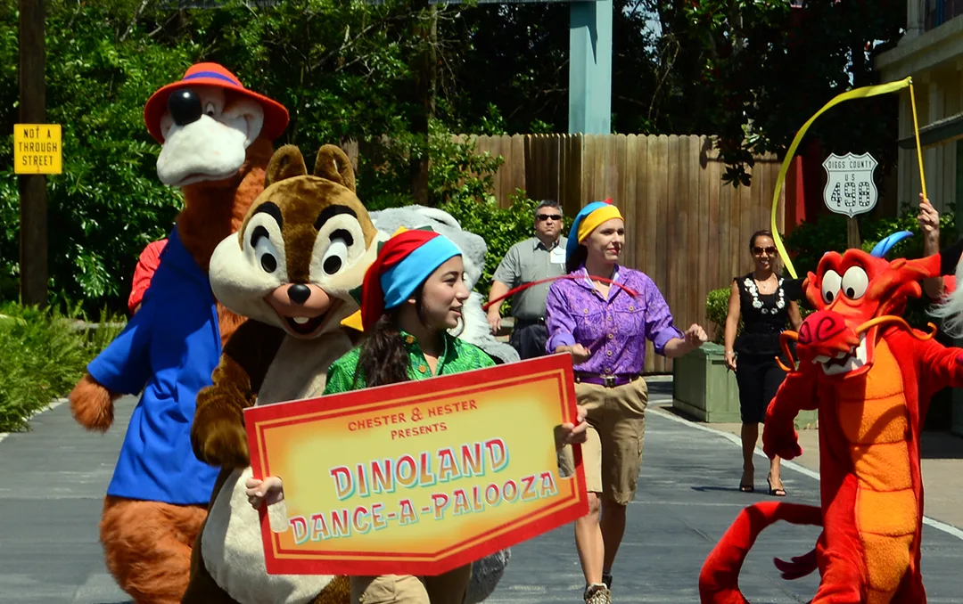 Animal Kingdom Dinoland Dance a Palooza dance party