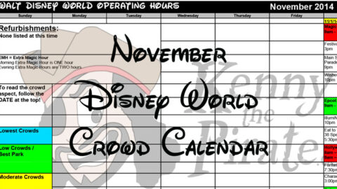 November Crowd Calendar updated