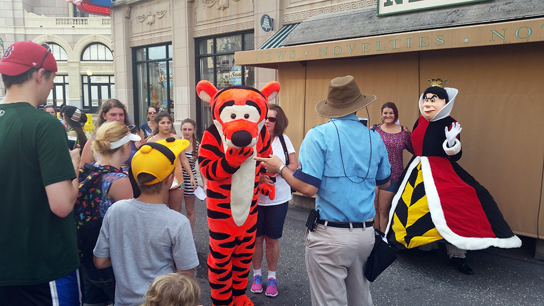 Character Palooza on New York Street in Hollywood Studios in Disney