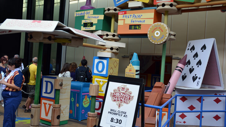 Toy Story Mania will close for one week and an update on Fastpass+ Availability