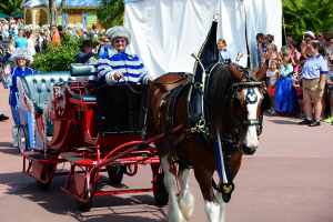 Frozen parade with anna and elsa at Hollywood Studios