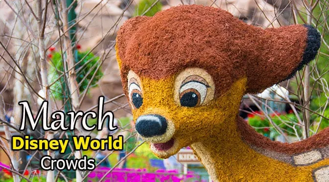 Disney World Crowd Calendar March 2021