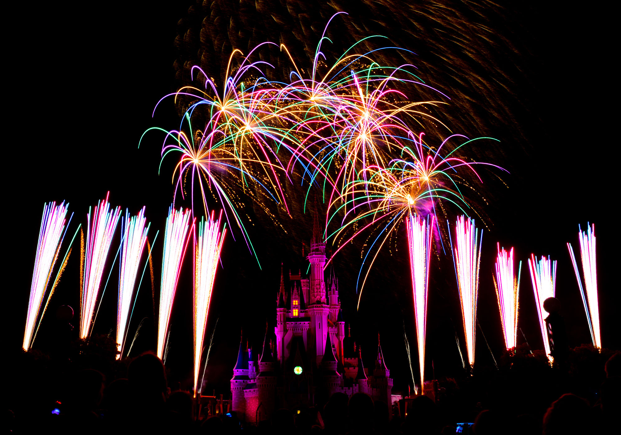 Wishes Fireworks at the Magic Kingdom in Disney World August 2014 (43