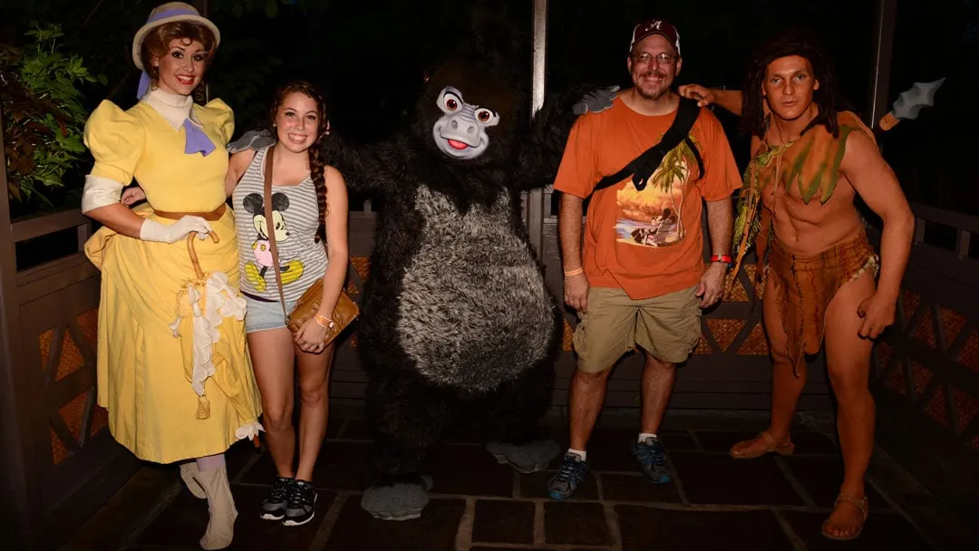 Mickey's Not So Scary Halloween Party 2014 Tarzan Jane and Terk meet and greet